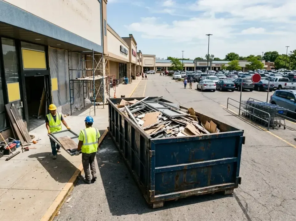 retail-store-renovation-debris-003 — frequently asked questions, Roll-off Dumpster Rentals in Bowie, TX